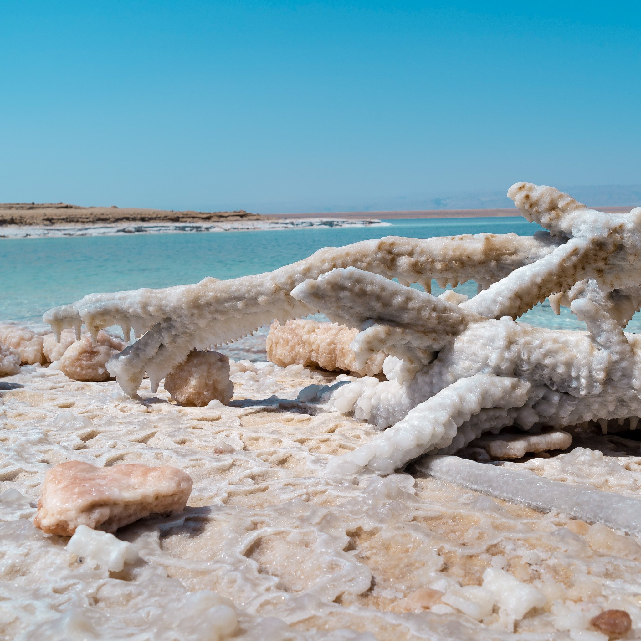 View of the Dead Sea in Jordan.