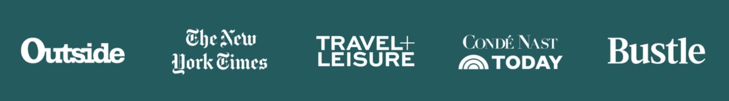 The group travel platform, TrovaTrip, has been featured in Outside, New York Times, Travel + Leisure, Conde Nast Today Show, and Bustle. The group travel platform, TrovaTrip, has been featured in Outside, New York Times, Travel + Leisure, Conde Nast Today Show, and Bustle.