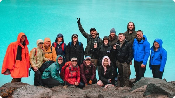 TrovaTrip Hosts and Travelers enjoying a group trip to Patagonia.