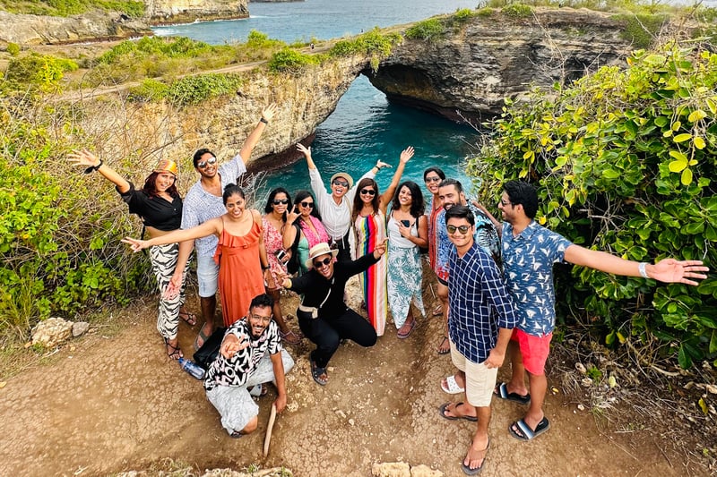 TrovaTrip Host @kritika_grol with Travelers in Bali, 2022.