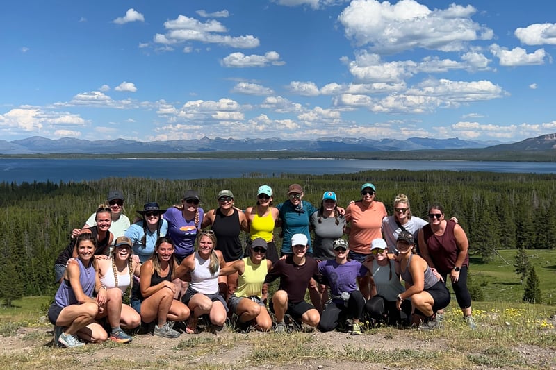 TrovaTrip Host @jordos_world with Travelers in Yellowstone, 2022.