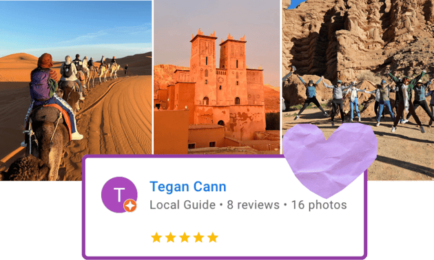 TrovaTrip review from a traveler who went to Morocco.