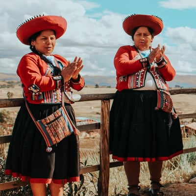 Locals in Peru.