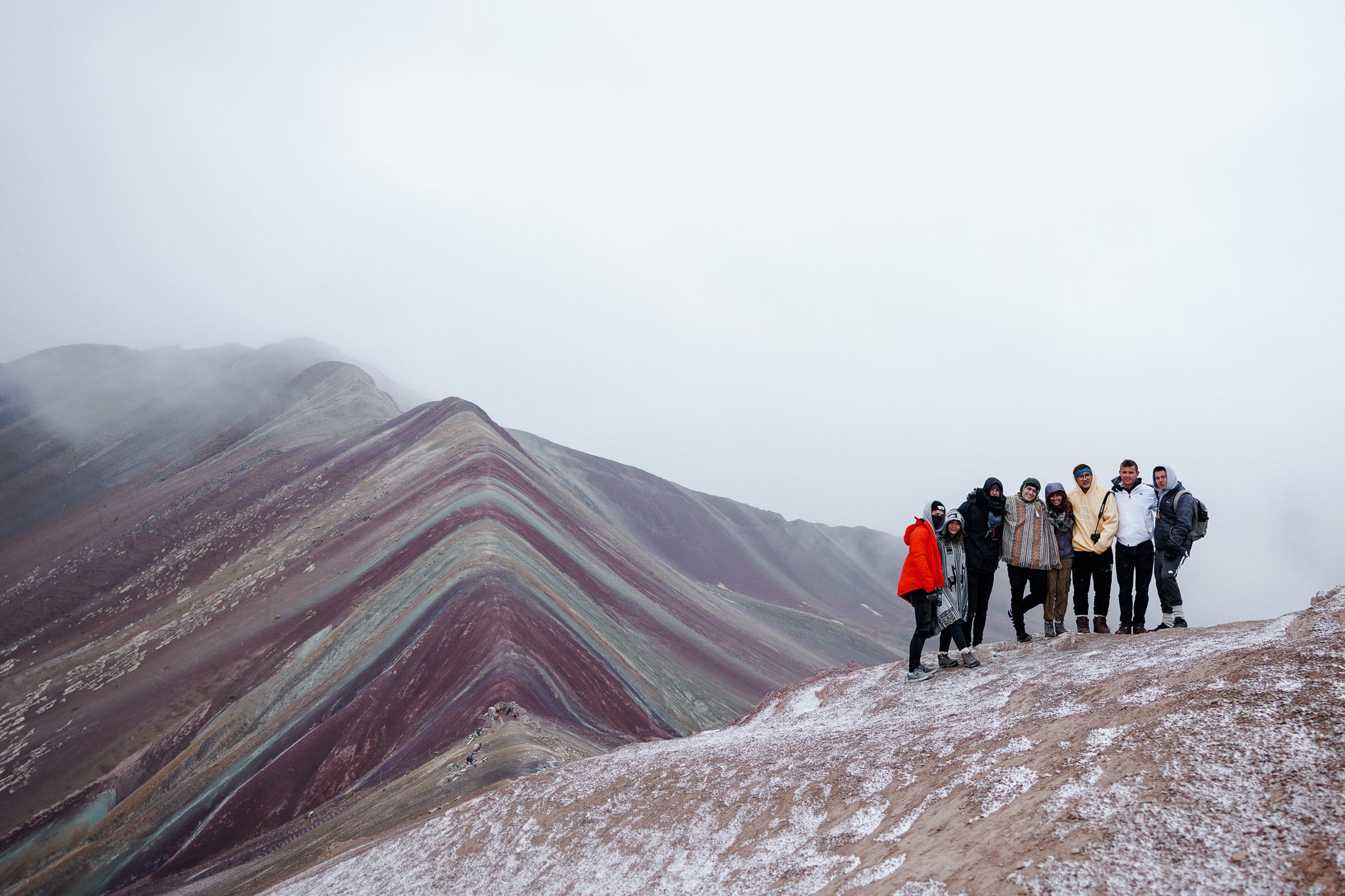 TrovaTrip Peru Rainbow Mountain group.