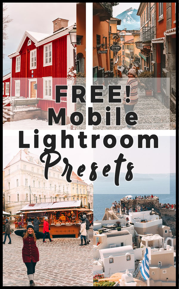 Free mobile Lightroom presets from Travel Blogger, Helene Sula.
