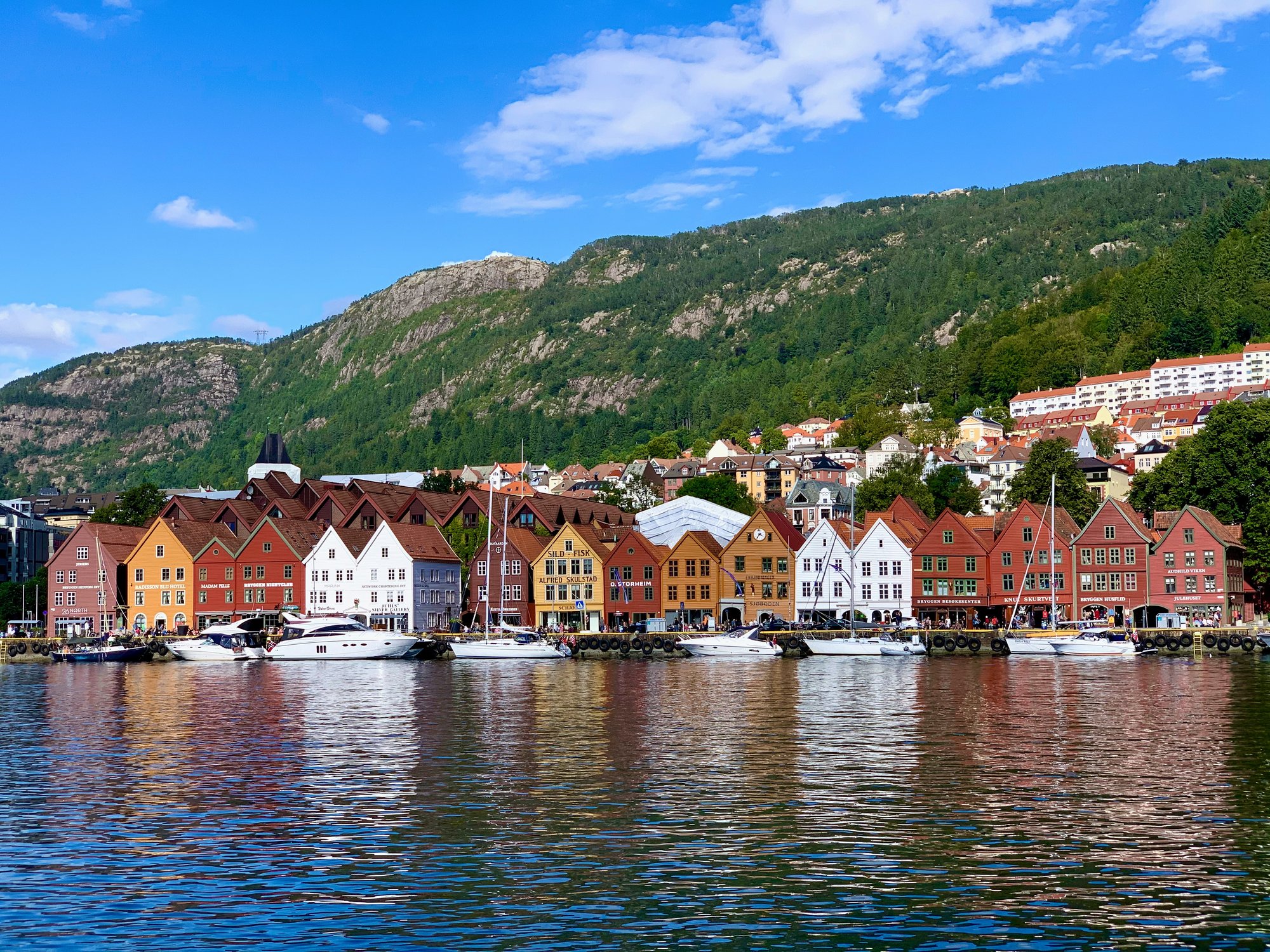 The city of Bergen in Norway.