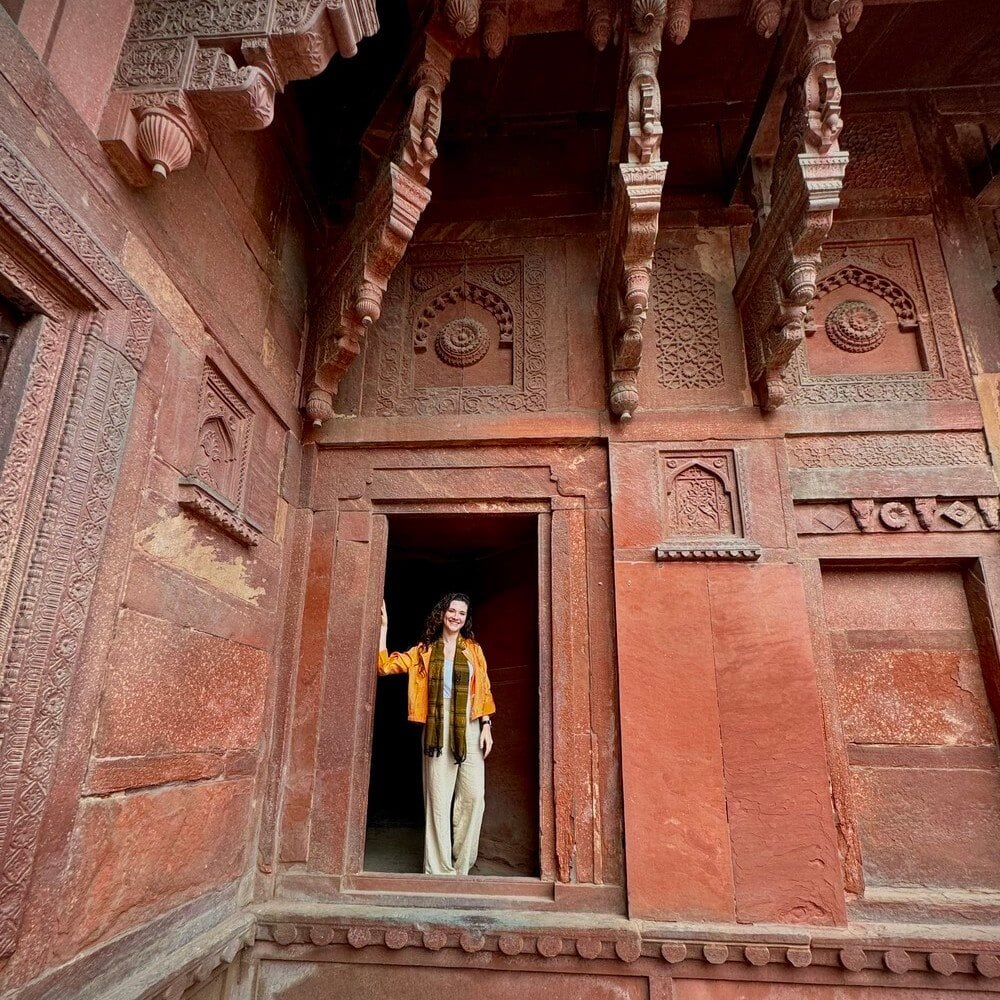 Person traveling in India, one of the best places to go to in October