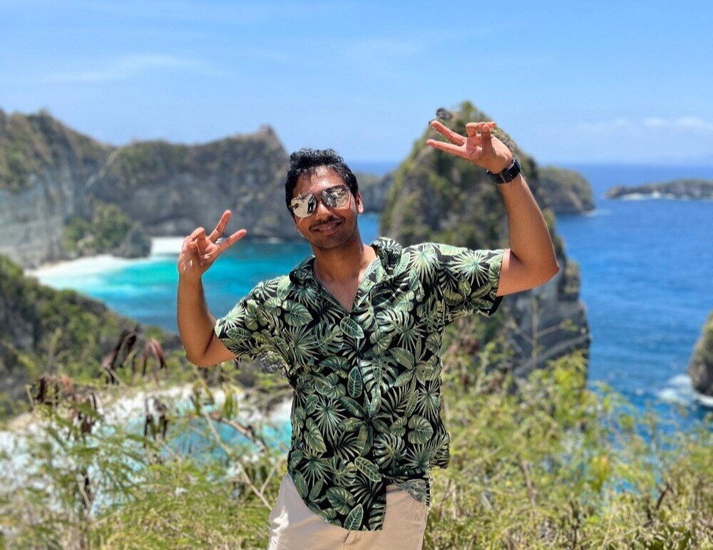 Traveler in Bali, one of the best places to visit in October
