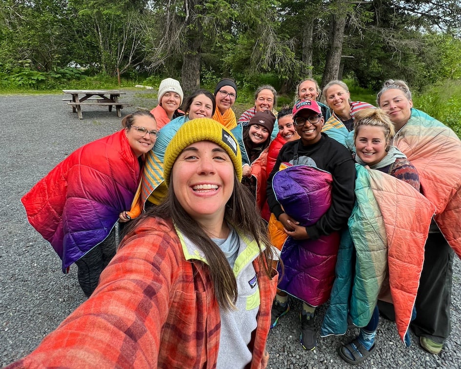 Safe group camping trip.