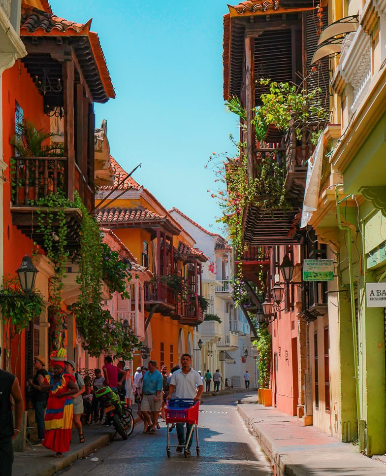 Street view in Colombia.