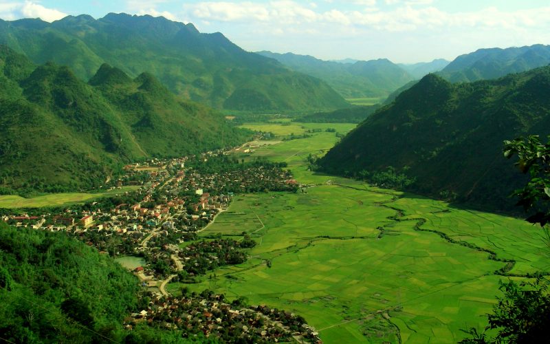 Scenery of Mai Chau, Vietnam