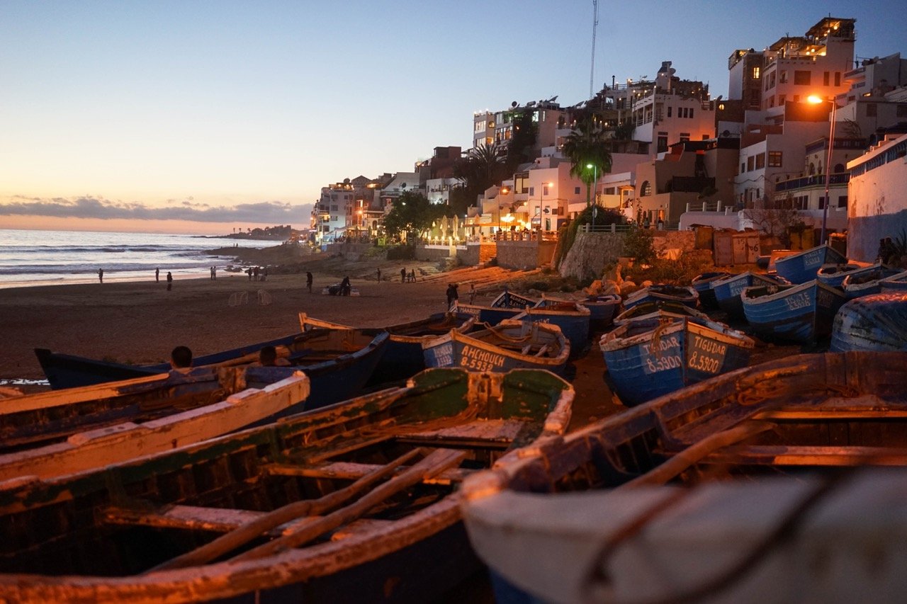 Morocco beach view.