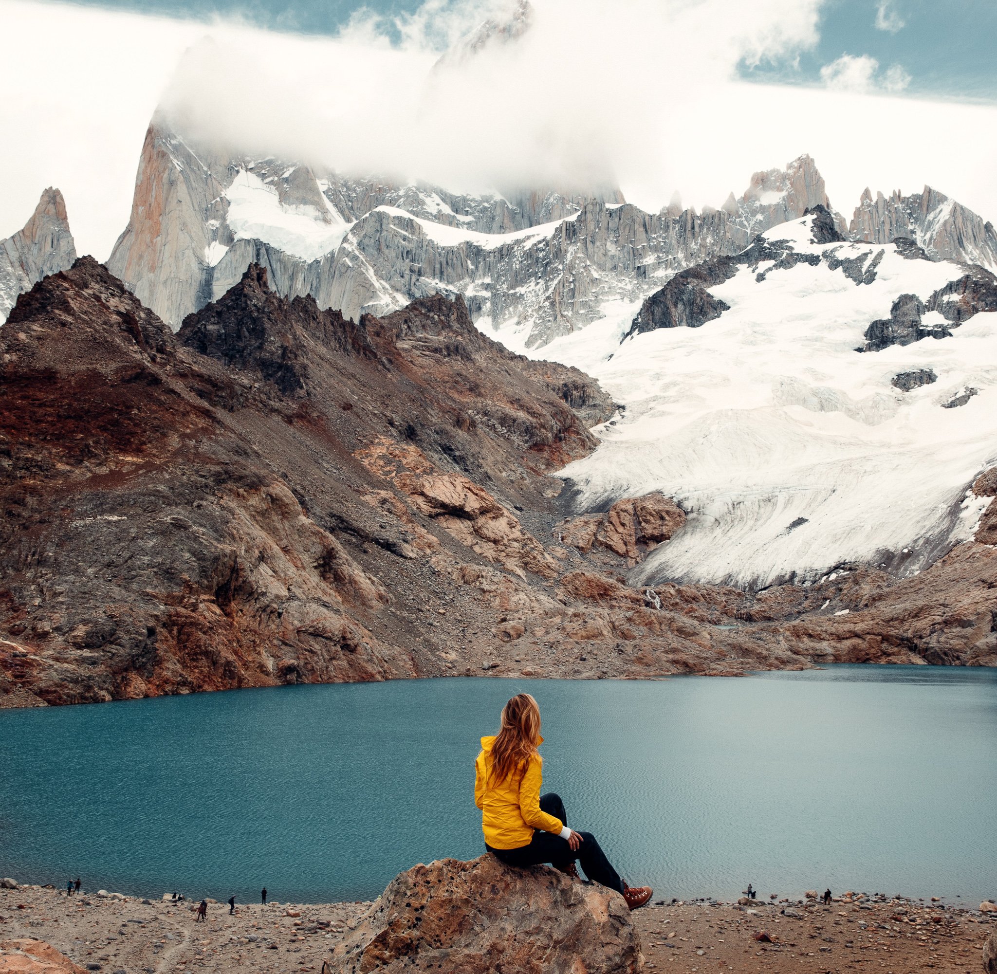 TrovaTrip Patagonia with Chelsea Williams at Fitz Roy.