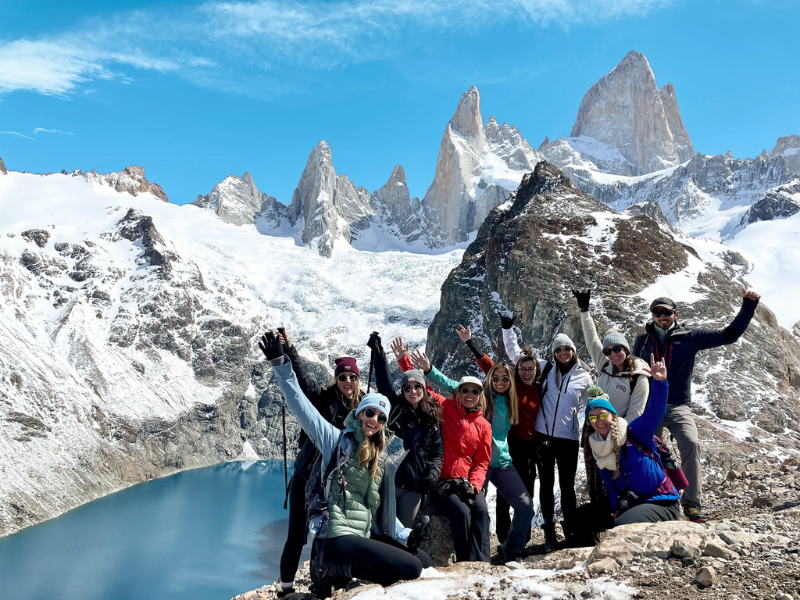 TrovaTrip group in Patagonia.