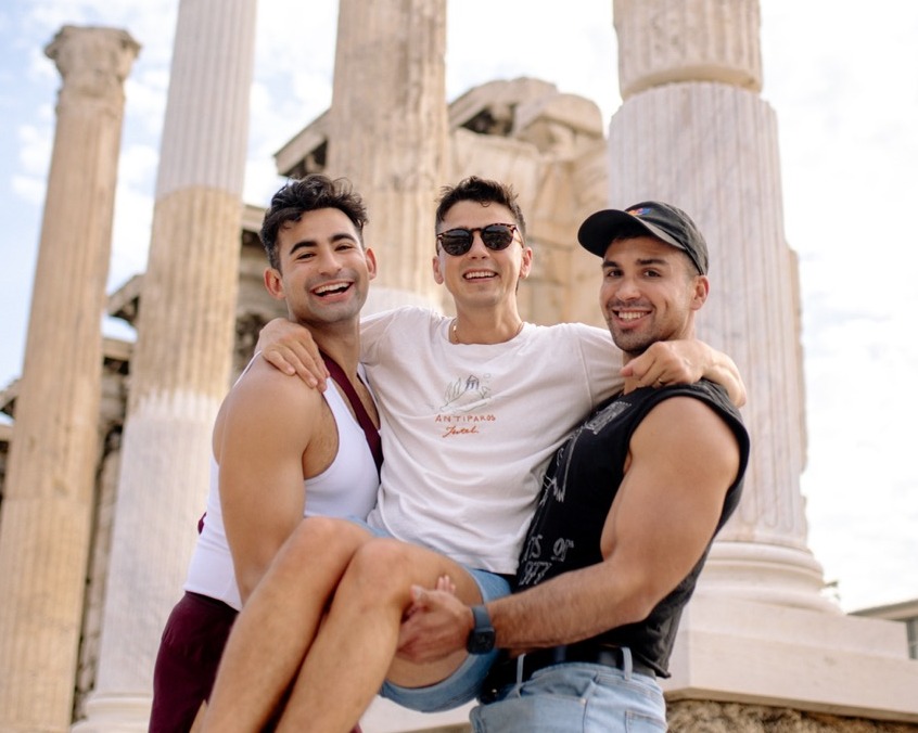 Gay group travel in Greece with Content Creator, Matthew Schueller.