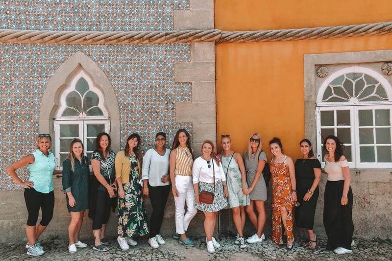 Helene Sula and her group of TrovaTrip Travelers in Portugal.