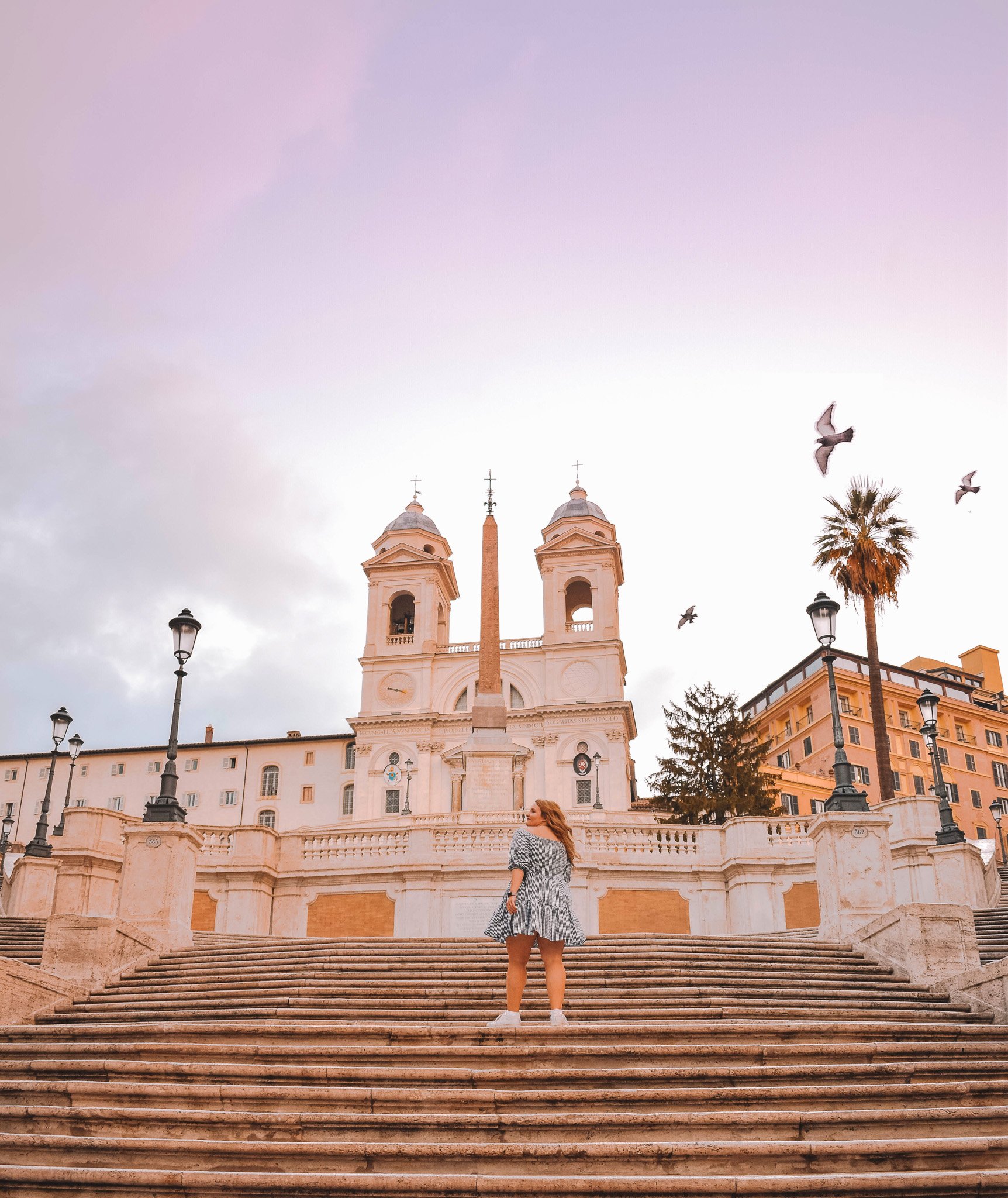 Helene Sula on the Spanish Steps on a TrovaTrip.