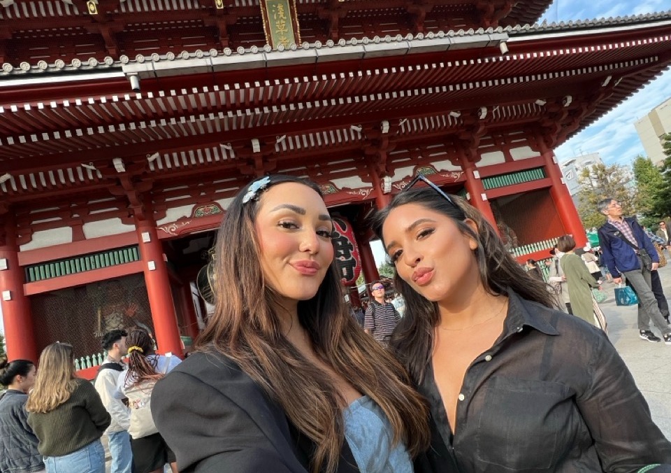 TrovaTrip Host and Traveler in Japan, one of the best places to visit in January.