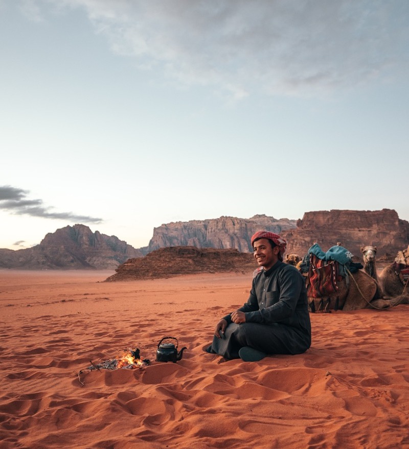 Local man in Jordan.