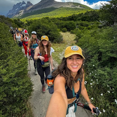 Group on Trova Trip hiking.