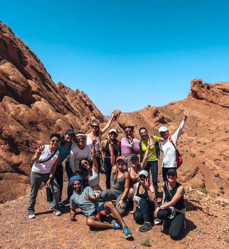 TrovaTrip Host thenonstopdreamer with a group of Travelers in Morocco
