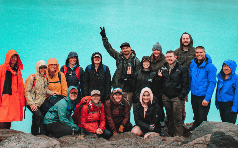 TrovaTrip Hosts Bonnie and Matt with Travelers in Patagonia.