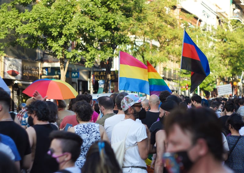 Madrid during Pride.
