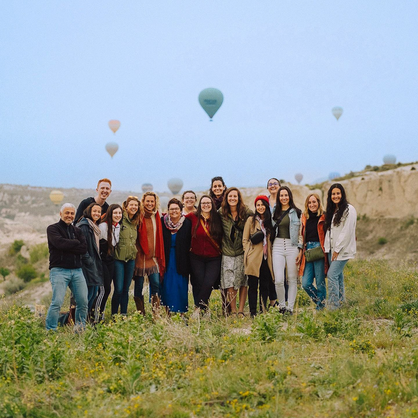Brianna Madia and Travelers in Cappadocia, 2022.
