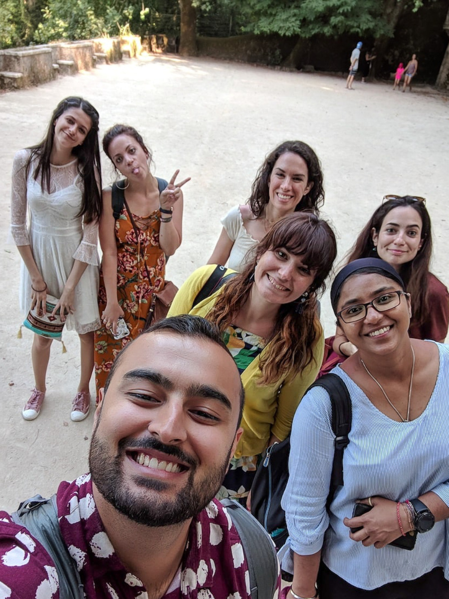 Helene Sula's Travelers smiling for selfie on Portugal TrovaTrip.